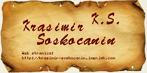 Krasimir Šoškoćanin vizit kartica
